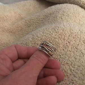 David Yurman Double X Crossover Size 6.5 Ring